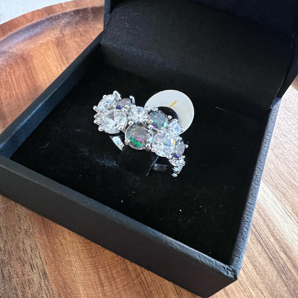 NWT Alexandrite & Diamond Cubic Zirconia Ring (7)